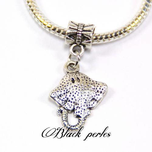 Perle style pandora, pendentif charm breloque raie- p18 