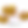 Perle style pandora, avec petits losanges, en acrylique, couleur or- a16 