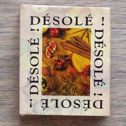 Petit Livre De Citations Desole 5x6cm Petit Recueil Sur Les Regrets Excuses Pardon Un Grand Marche