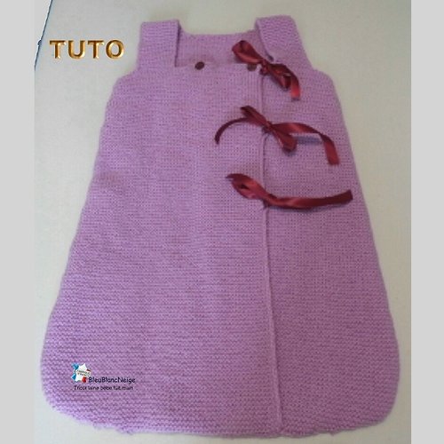 Tuto tu-108 –  0-3 mois - fiche tricot bébé, explications tricot bb, turbulette, modele fait main, tuto layette bebe