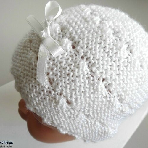 Ensemble Naissance Crochet Main Bébé Fille - 0-3 Mois - Rose (bonnet, Chaussons, Couverture)