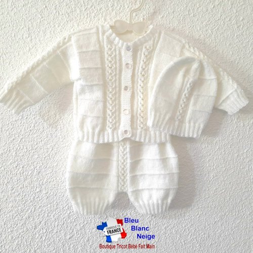 Cheval Blanc Modele De Gilet En Laine A Tricoter Kit Tricot Gilet Bébé