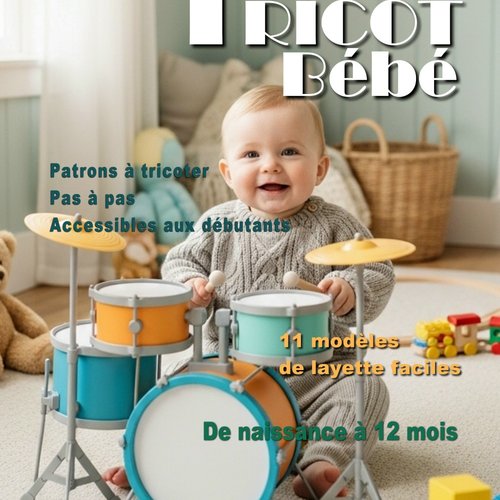 Livre n°6 tricot bébé - pdf 107 pages – modèles layette facile à tricoter