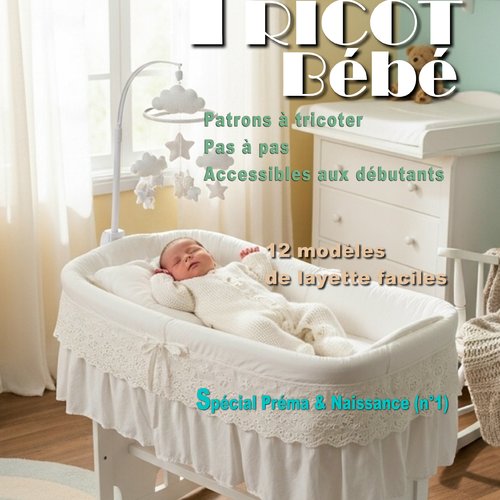 Livre n°7 tricot bébé - pdf 86 pages – modèles layette facile à tricoter
