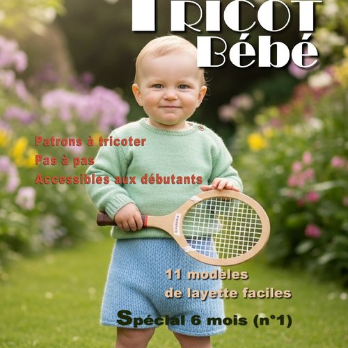 Livre n°10 tricot bébé - pdf 85 pages – modèles layette facile à tricoter