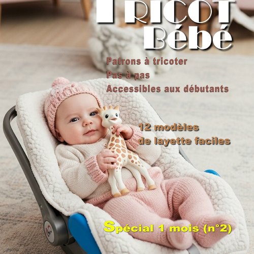 Livre n°12 tricot bébé - pdf 79 pages – modèles layette facile à tricoter