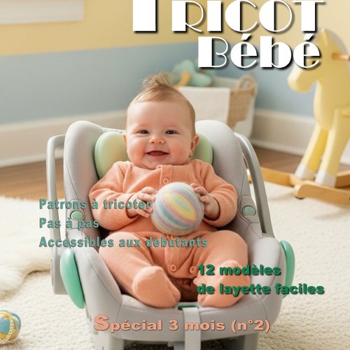 Livre n°13 tricot bébé - pdf 82 pages – modèles layette facile à tricoter