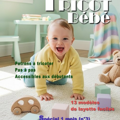 Livre n°16 tricot bébé - pdf 79 pages – modèles layette facile à tricoter
