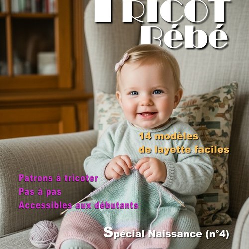 Livre n°19 tricot bébé - pdf 76 pages – modèles layette facile à tricoter