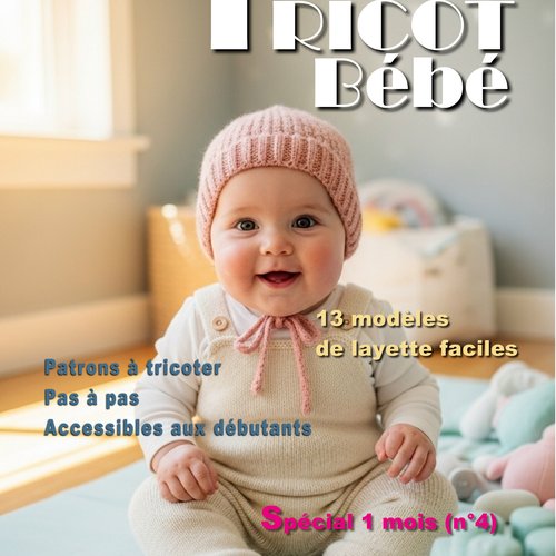 Livre n°20 tricot bébé - pdf 83 pages – modèles layette facile à tricoter