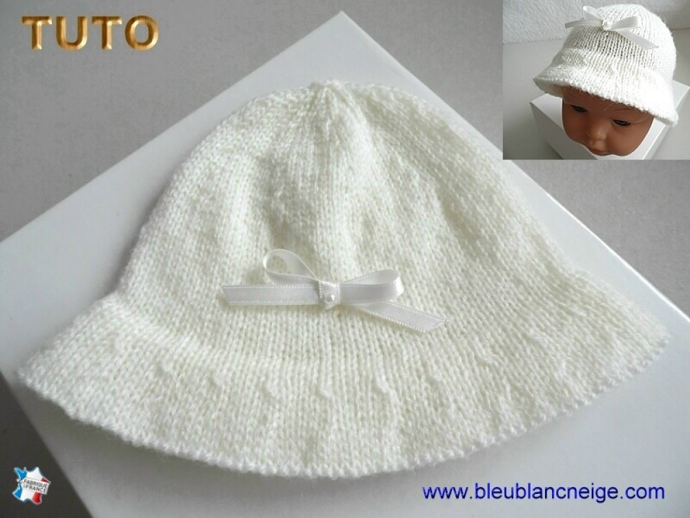 Bonnet et moufles anti-rayures pour bébé fille avec nœud en coton pour bébé,  B : : Mode