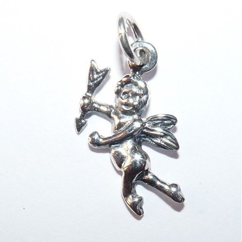 Pendentif ange en argent 925 breloque angelot pour création de bijoux