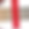 100 m ruban rouge satiné 1 cm de large pour création couture mercerie