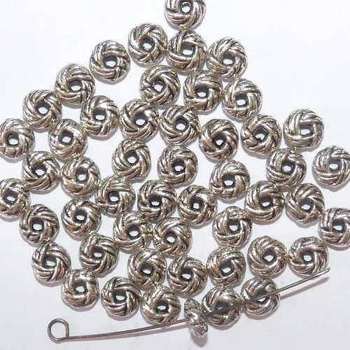 13 perles donuts pendentifs noeuds d'amour breloques trou intercalaires connecteurs ciselés pour création de bijoux
