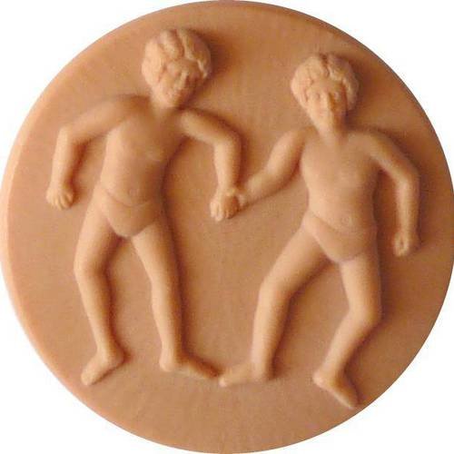 Cabochon les gémeaux signe du zodiaque gros cabochon pour création de bijou pendentif jumeaux ornement à décorer