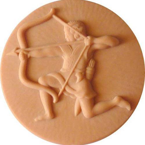 Cabochon le sagittaire signe du zodiaque archer à décorer peindre pendentif tir à l'arc