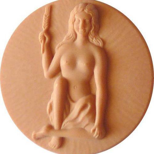 Cabochon  la vierge signe du zodiaque femme à décorer peindre pour création bijou pendentif sur ma mercerie
