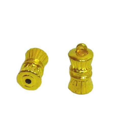 21 embouts breloque pendentif support avec 1 trou pour tige corde plume