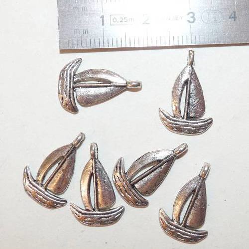 20 breloques bateau pendentif marin barque voilier pour créations