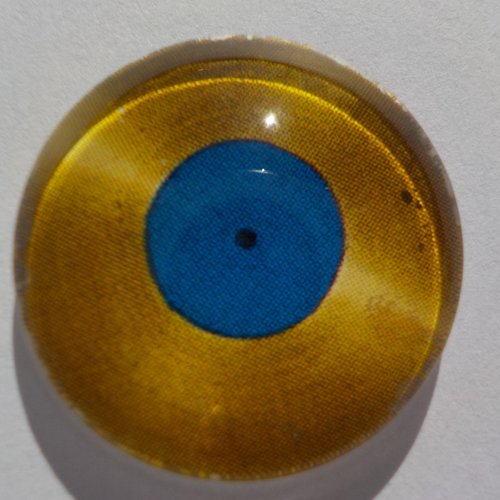 Cabochon de verre disque de musique, rond, 20 mm,