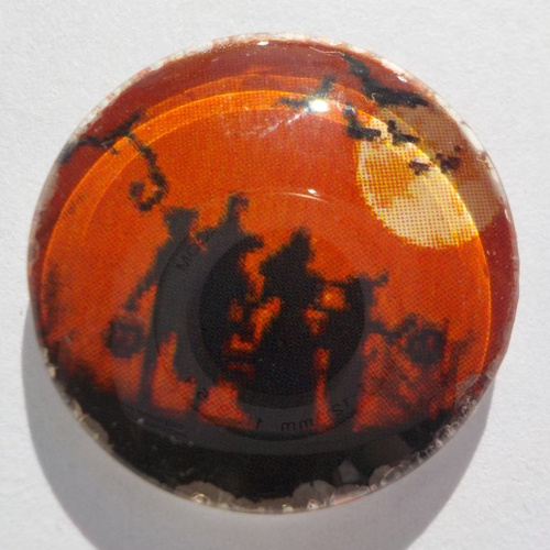 Cabochon enfants de halloween, rond, 20 mm,