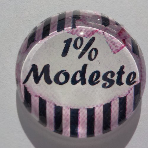 Cabochon de verre 1% modeste, 20 mm,