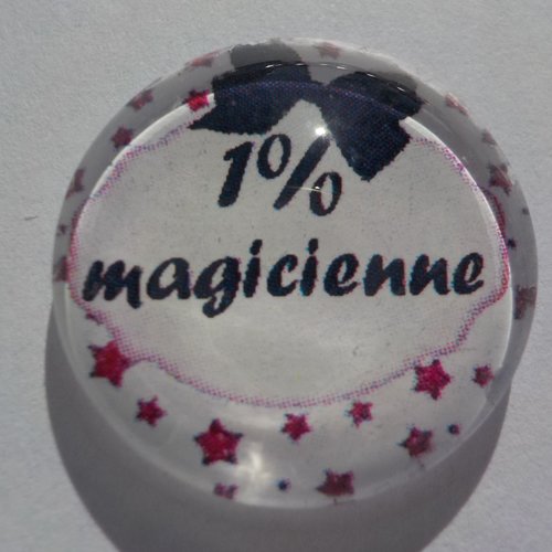 Cabochon de verre 1% magicienne