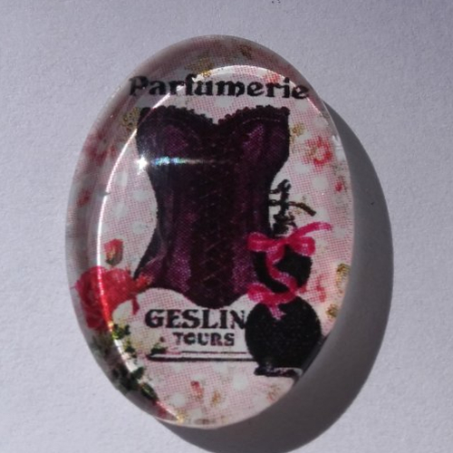 Cabochon de verre ovale 18x25 mm buste