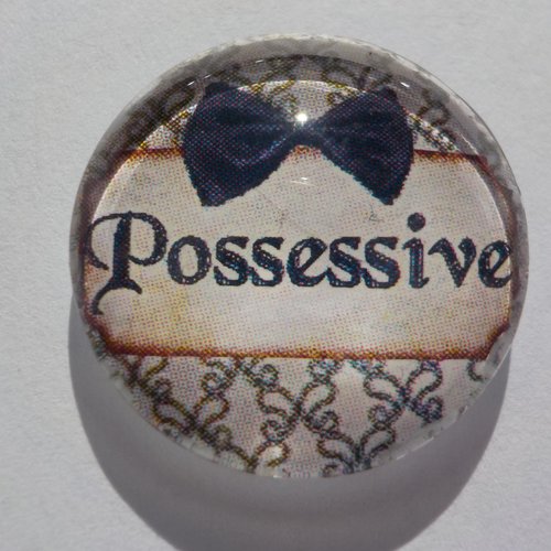 Cabochon de verre possessive - 25 mm