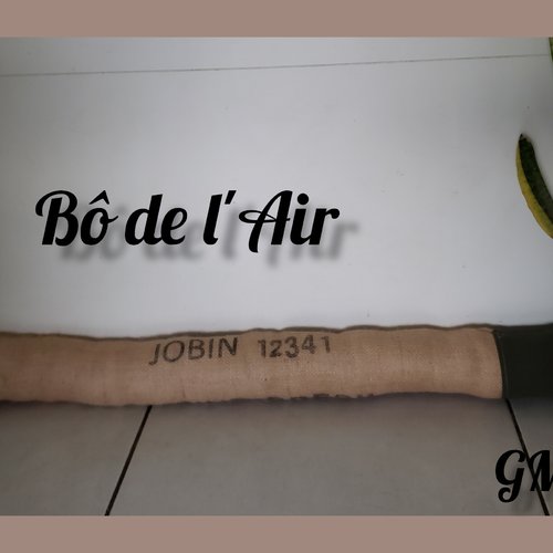 Boudin de porte déco toile de jute et toile militaire kaki revalorisées- gm1
