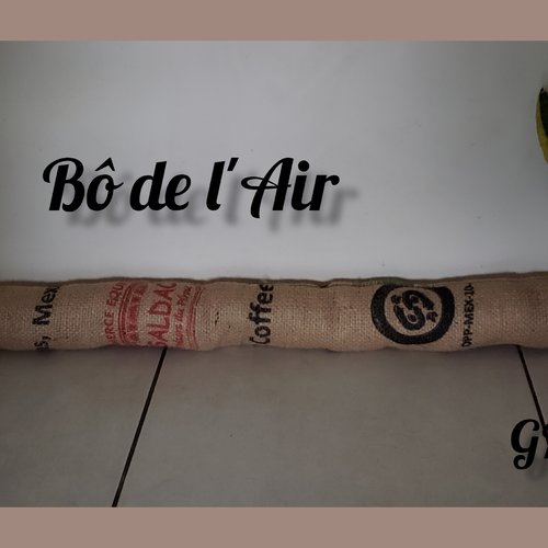 Boudin de porte déco toile de jute-gm3