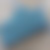 Tour de lit nuage en 3 parties motif renard coloris bleu cyan