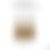Boucle oreille breloque sable 9 - crochet argente