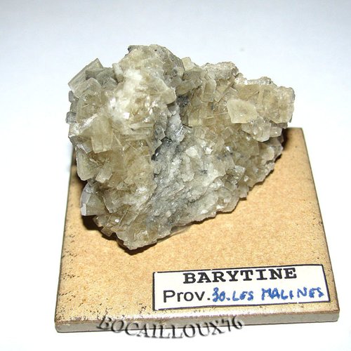 Barytine s988 - 30.les malines - collection mineraux - c20