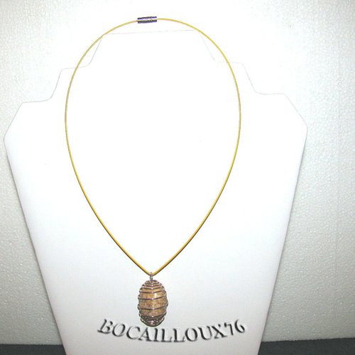 -dispo---jaspe de criel 1 collier pendentif cage midi + cable gaine