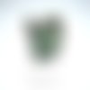 Bague cage jade serpentine 3* - t50 - support bague argentee