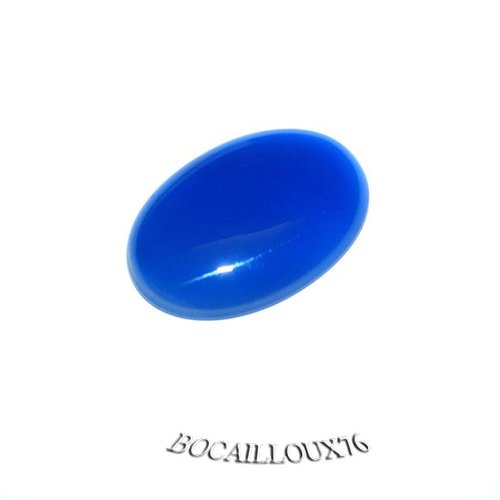 Cabochon 18x25 agate bleue 2* - pour creation