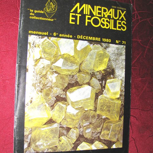 -dispo---mineraux et fossiles - n° 71 . décembre 1980 . paris. c. livres