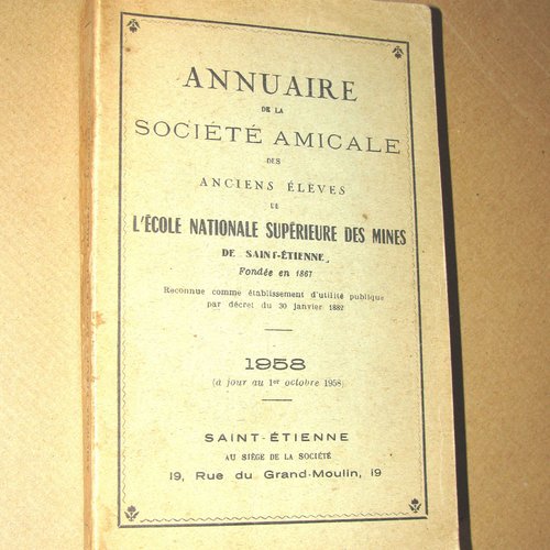 -dispo---annuaire ecole nationnale sup. des mines . c. livres