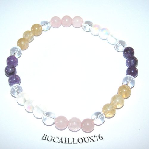 -dispo---assemblage perles 6 - bracelet perles - fibromyalgie - t.19.5 cm .