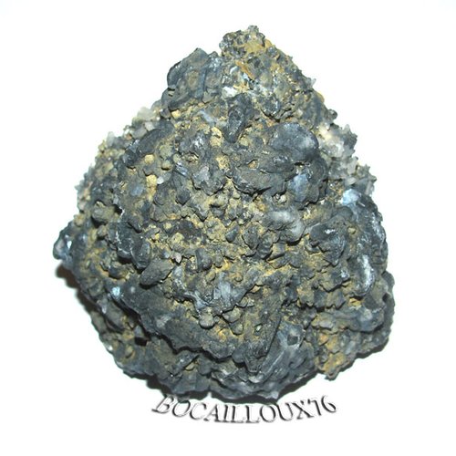 -dispo---calcite noire h218* - mexique - c. mineraux - e11