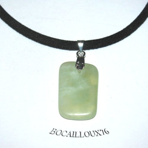 -dispo---pendentif tranche jade 16* - bélière argentee