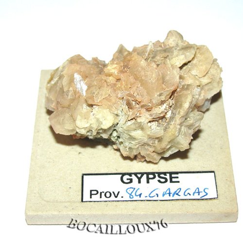 -dispo---gypse r.de sable s1300* (selenite) - 84.gargas - c. mineraux - bp2 .