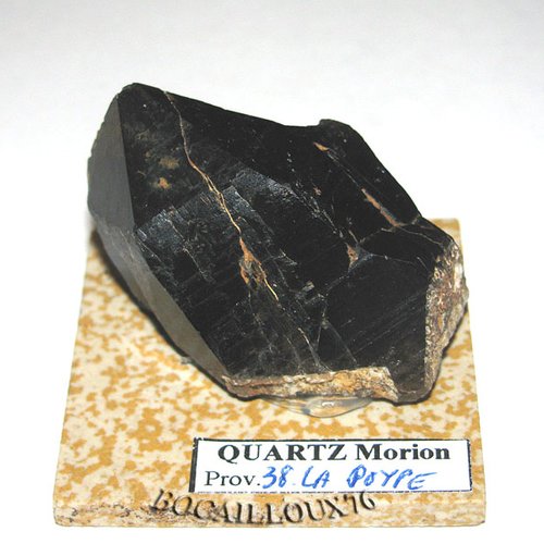 Quartz morion s128 - 38.la poype - c. mineraux - c22