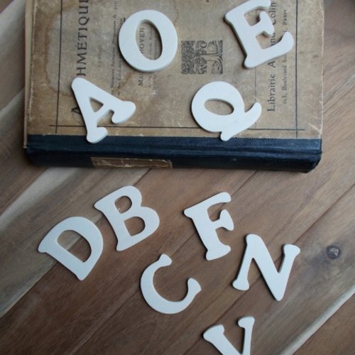 Lettres décoratives en bois - petites lettres à décorer