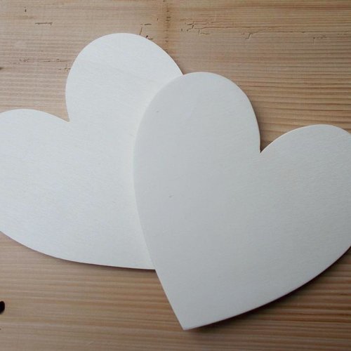 Coeurs en bois brut - 5cm - formes coeur à décorer - coeur pour suspension 