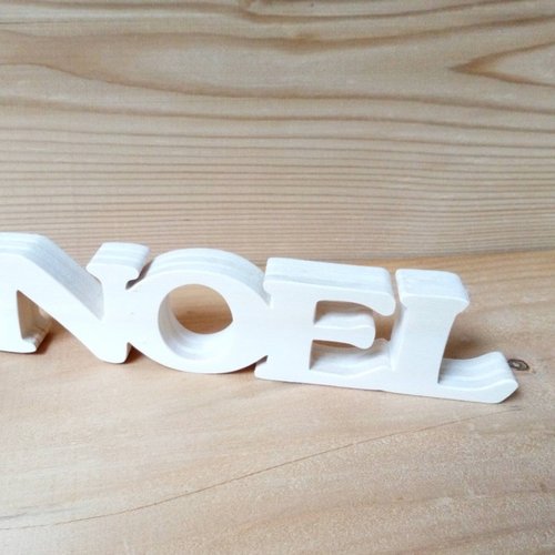 Mot à poser noel - noel en bois à poser ou suspendre