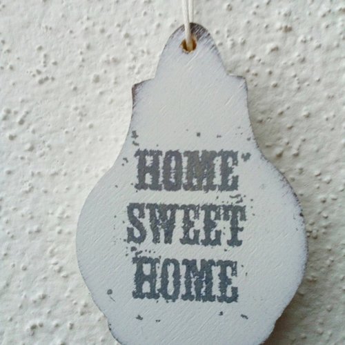 Pampille décorée motif home sweet home
