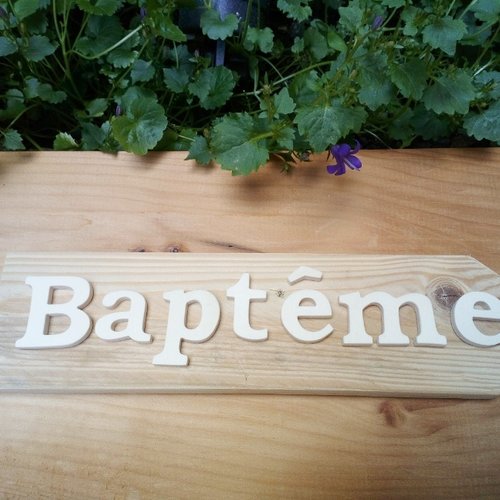 Panneau directionnel en bois brut pour mariage - baptême - anniversaire