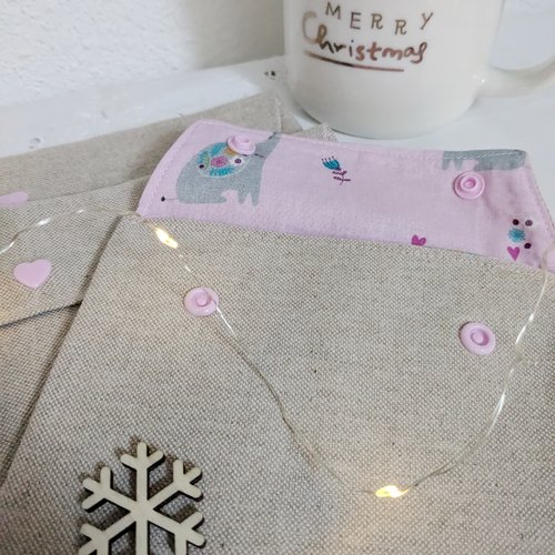 Petite pochette cadeau en tissu réutilisable